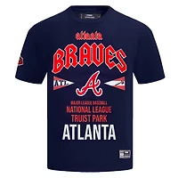 T-shirt surdimensionné City Tour Pro Standard pour hommes, bleu marine, Atlanta Braves