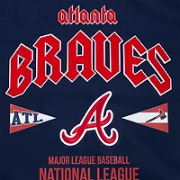 T-shirt surdimensionné City Tour Pro Standard pour hommes, bleu marine, Atlanta Braves