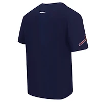 T-shirt à épaules tombantes Turn It Up Pro Standard bleu marine pour homme des Atlanta Braves