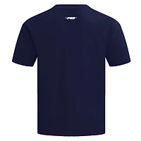 Men's Pro Standard Navy Atlanta Braves Turn It Up Dropped Shoulder T-Shirt