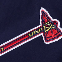 Men's Pro Standard Navy Atlanta Braves Turn It Up Dropped Shoulder T-Shirt