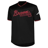 Men's Profile Black Atlanta Braves Big & Tall Pop Fashion Jersey