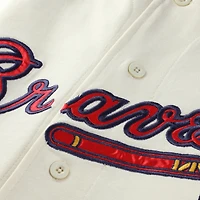Men's Profile Cream/Navy Atlanta Braves Big & Tall Two-Color Fashion Jersey