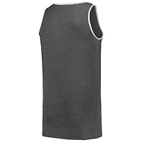 Men's Profile Heather Charcoal Atlanta Braves Big & Tall Arch Over Logo Tank Top