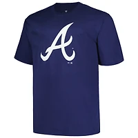 T-shirt pour hommes Profile Navy Atlanta Braves Big & Tall #1 Dad