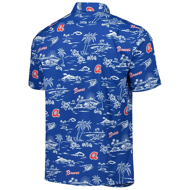 Men's Reyn Spooner Blue Atlanta Braves Kekai Button-Down Shirt