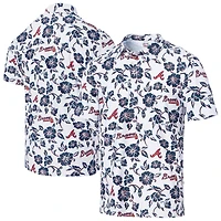 Men's Reyn Spooner White Atlanta Braves Performance Polo