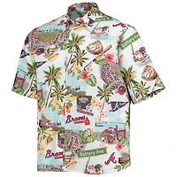 Men's Reyn Spooner White Atlanta Braves Scenic Button-Up Shirt