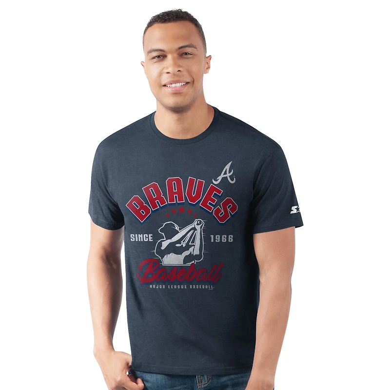 T-shirt bleu marine pour homme des Atlanta Braves Prime Time Batter