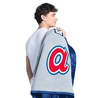 Men's Starter  Royal Atlanta Braves Cooperstown Collection Point Man Full-Snap Coaches Jacket