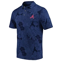 Men's Tommy Bahama  Navy Atlanta Braves Blooms Polo