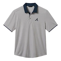 Men's TravisMathew  Gray Atlanta Braves Victory Vibes Polo