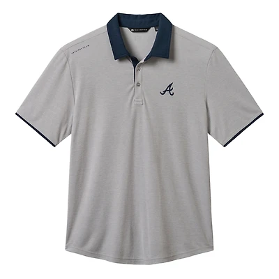 Men's TravisMathew Gray Atlanta Braves Victory Vibes Polo