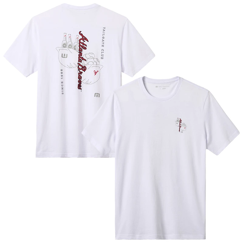T-shirt homme TravisMathew blanc Atlanta Braves Dugout Dreams