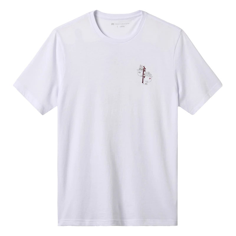 T-shirt homme TravisMathew blanc Atlanta Braves Dugout Dreams