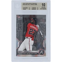 Michael Harris Atlanta Braves 2022 Topps maintenant lauréat du prix de recrue de l'année 2022 de la Ligue nationale 14/11/2022 #OS-35 BGS Carte authentifiée 10 - Sous-grades 9.5,10,10,10