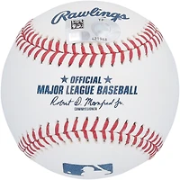 Ballon de baseball autographié par Michael Harris II et Austin Riley des Atlanta Braves avec l'inscription « 22 NL ROY »