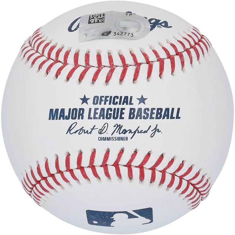 Baseball autographié par Michael Harris II et Ronald Acuña Jr. des Atlanta Braves avec les inscriptions « 18 NL ROY » et « 22 NL ROY »