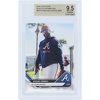 Carte Michael Harris II des Braves d'Atlanta 2025 Topps Now Road to Opening Day #OD-152, authentifiée BGS 9.5