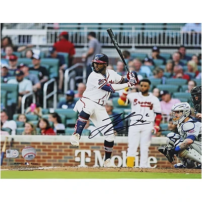 Photographie autographiée de Michael Harris II, représentant les Braves d'Atlanta, 11" x 14"