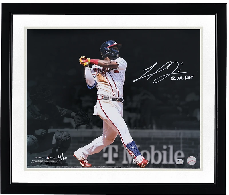 Photo dédicacée de Michael Harris II (Atlanta Braves) - Format 40,6 x 50,8 cm (16 x 20 pouces) - Édition limitée à 50 exemplaires