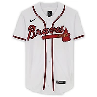 Maillot authentique Nike blanc autographié par Michael Harris II des Braves d'Atlanta avec inscription « 22 NL ROY »