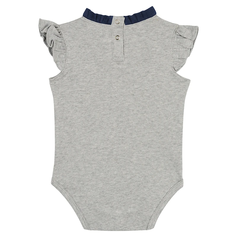 Newborn & Infant Fanatics Navy/Gray Atlanta Braves Two-Pack Fan Bodysuit Set