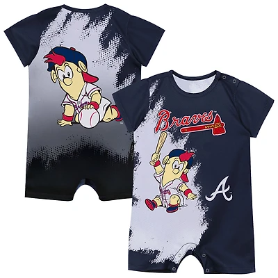 Body bébé mascotte Atlanta Braves bleu marine Outerstuff