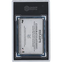 Carte double relique autographiée 2019 Topps Museum Collection #SSDA-OA #1/1 SGC authentifiée 8/10 par Ozzie Albies des Braves d'Atlanta