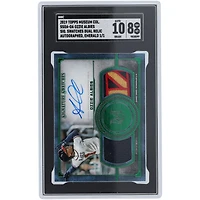 Ozzie Albies Atlanta Braves Autographed 2019 Topps Museum Collection Dual Relic #SSDA-OA #1/1 SGC Authenticated 8/10 Card