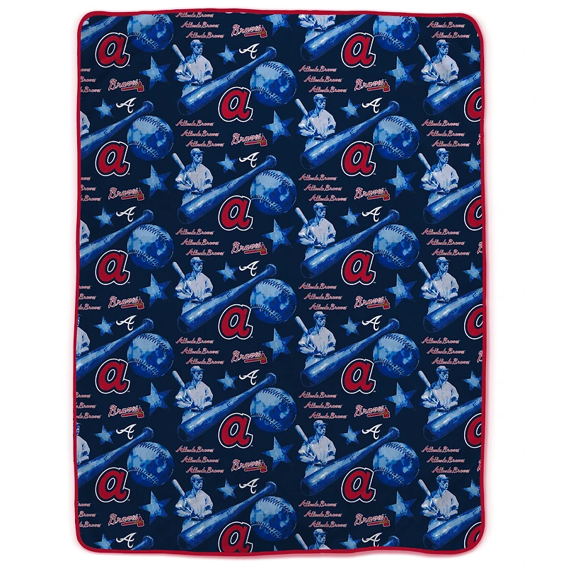 Couverture surdimensionnée ultra confortable Pegasus Atlanta Braves Tonal Slugger