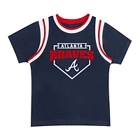 Ensemble t-shirt et short Loaded Base Fanatics d'Atlanta Braves pour enfants d'âge préscolaire