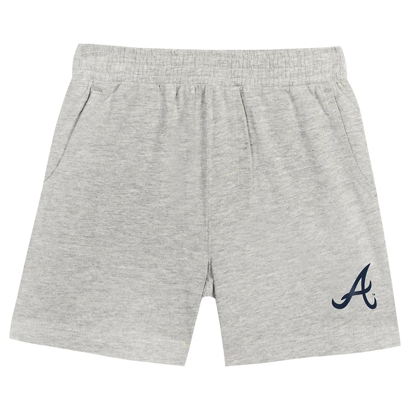 Ensemble t-shirt et short Loaded Base Fanatics d'Atlanta Braves pour enfants d'âge préscolaire