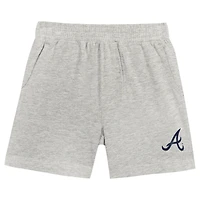 Ensemble t-shirt et short Loaded Base Fanatics d'Atlanta Braves pour enfants d'âge préscolaire
