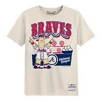 Preschool Mitchell & Ness  Cream Atlanta Braves Step Back Up T-Shirt