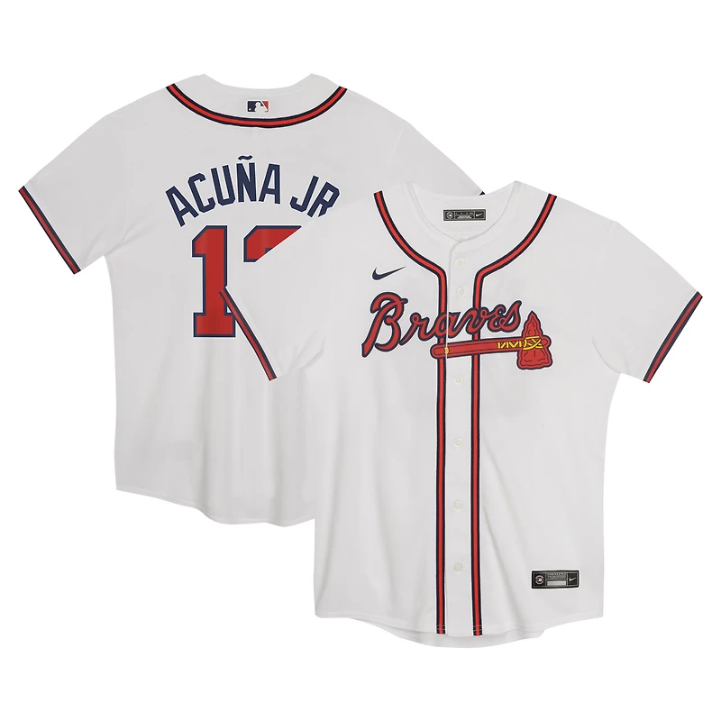 Preschool Nike Ronald Acuña Jr. White Atlanta Braves Home Game Jersey