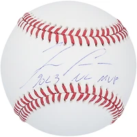 Ballon de baseball autographié par Ronald Acuña Jr. des Braves d'Atlanta avec l'inscription « 2023 NL MVP »