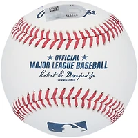 Ballon de baseball autographié par Ronald Acuña Jr. des Atlanta Braves avec plusieurs inscriptions - Édition limitée à 50 exemplaires