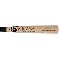 Batte de baseball Louisville Slugger autographiée par Ronald Acuña Jr. Atlanta Braves avec plusieurs inscriptions - Édition limitée à 23 exemplaires