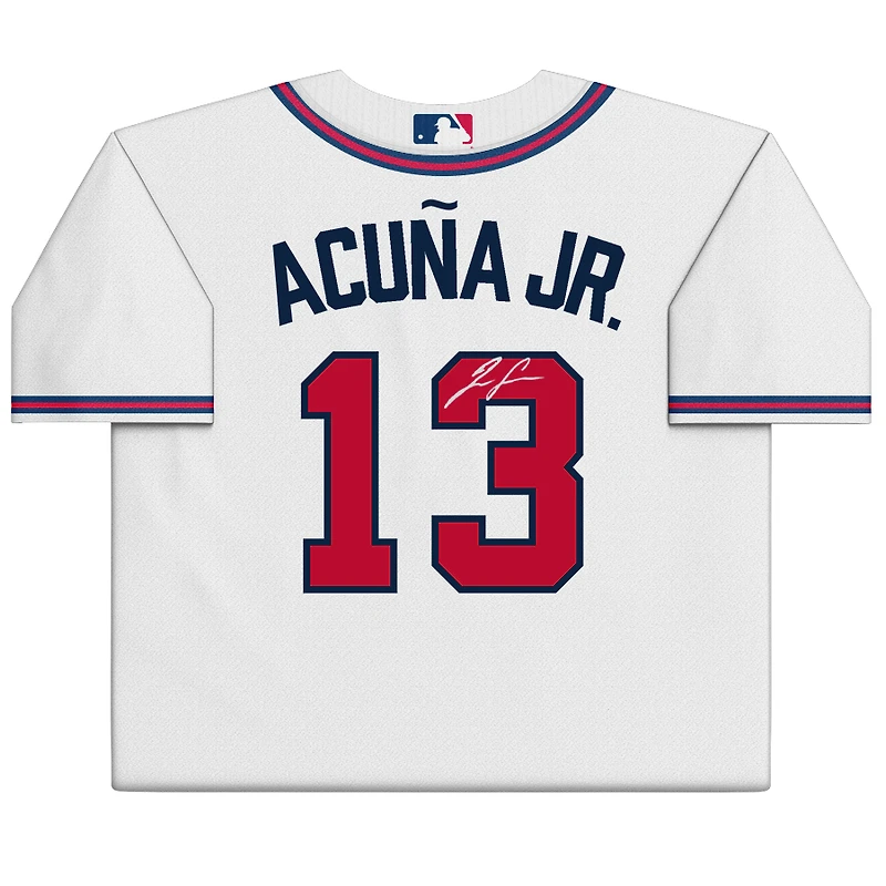 Ronald Acuña Jr. Atlanta Braves Autographed White Nike Elite Jersey 