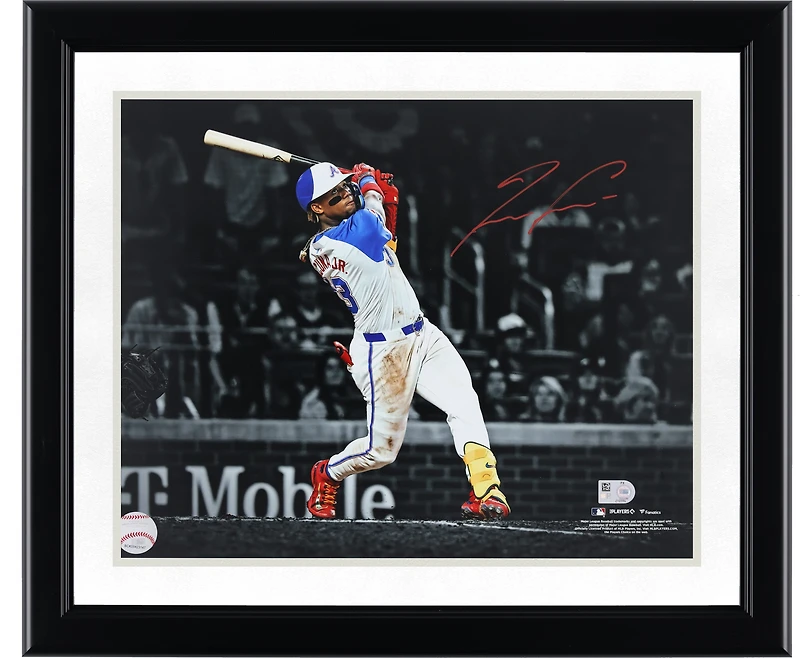Ronald Acuna Atlanta Braves Autographed 11" x 14" City Connect Spotlight Photograph