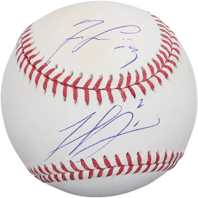 Balle de baseball autographiée par Ronald Acuña Jr. et Michael Harris II des Braves d'Atlanta