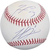 Balle de baseball autographiée par Ronald Acuña Jr. et Michael Harris II des Braves d'Atlanta