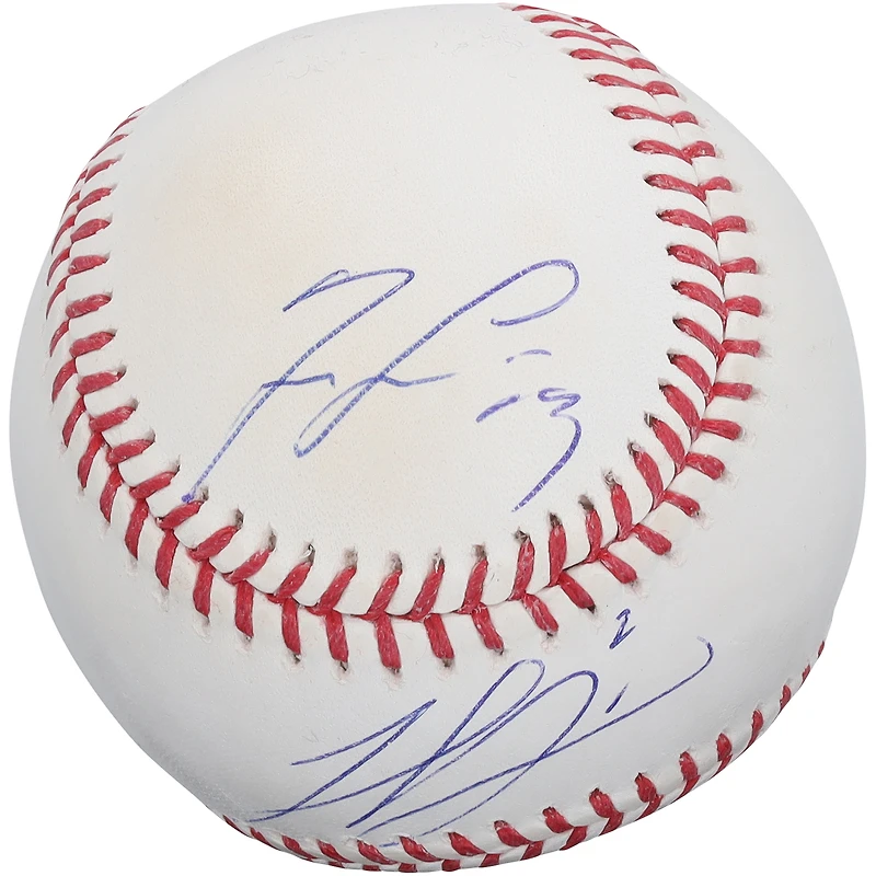 Balle de baseball autographiée par Ronald Acuña Jr. et Michael Harris II des Braves d'Atlanta
