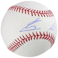 Balle de baseball autographiée par Ronald Acuña Jr. des Braves d'Atlanta avec l'inscription « Acuña Matata »