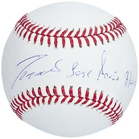 Ballon de baseball autographié par Ronald Acuna Jr. des Braves d'Atlanta avec inscription de son nom complet