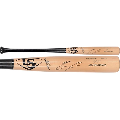 Bâton de jeu Louisville Slugger autographié par Ronald Acuna Jr. des Atlanta Braves