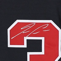 Maillot réplique Nike bleu marine autographié par Ronald Acuna Jr. des Atlanta Braves