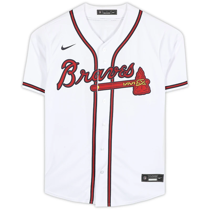 Maillot Ronald Acuna Jr. Atlanta Braves autographié blanc Nike Replica