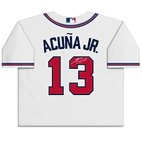 Maillot Ronald Acuna Jr. Atlanta Braves autographié blanc Nike Replica
